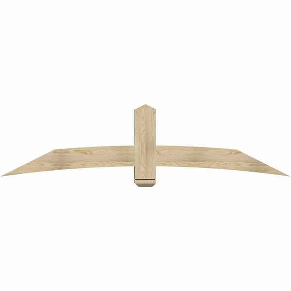 Ekena Millwork Bellingham Rough Sawn Timber Gable Bracket, Douglas Fir, 84"W x 21"H x 6"D x 6"F, 6/12 Pitch GBW084X21X0606BEL00RDF - main